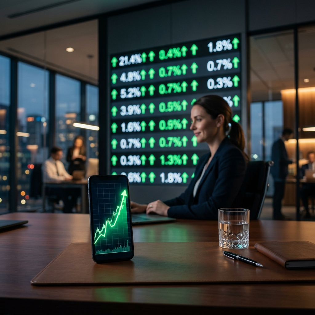 WGBI 편입 발표 직후 긍정적인 반응을 보이는 국내 주식 및 채권 시장 인터페이스