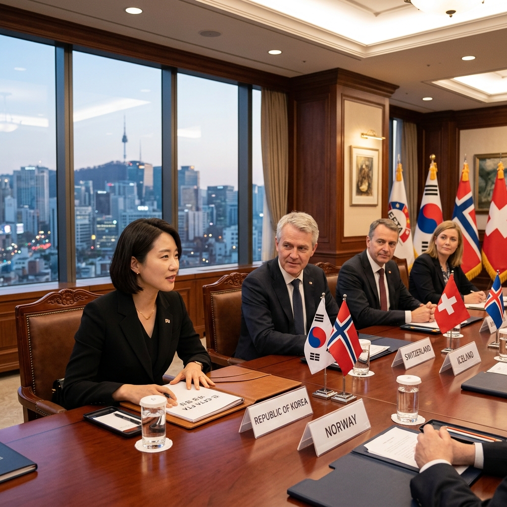 한국-EFTA FTA 개정 협상 본격화... '공급망 다변화'와 '디지털 무역'의 새로운 지평