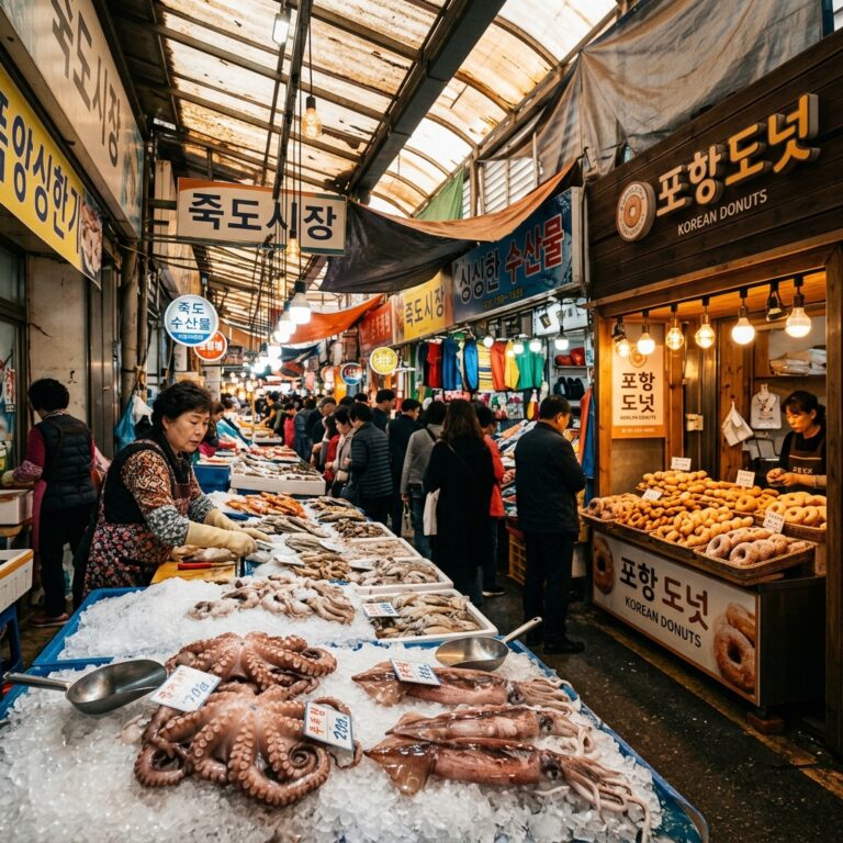 6시 내고향이 만난 포항의 활력: 죽도시장의 바다 내음과 도심 속 숨겨진 보물들