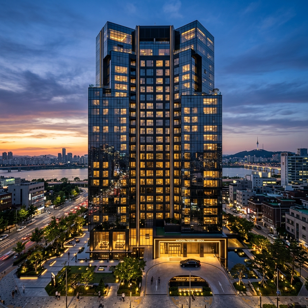 Premium Seoul Real Estate Dusk View