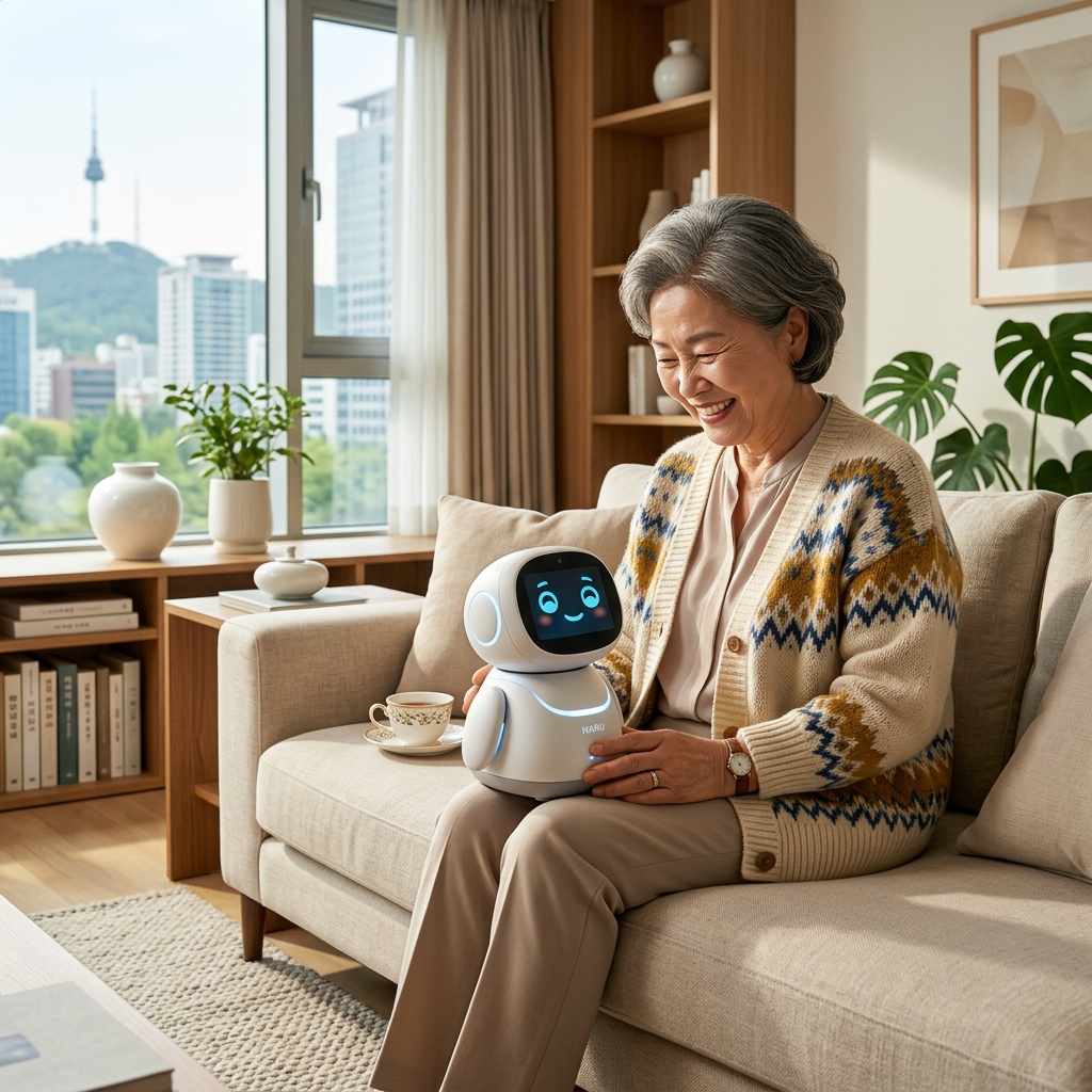 'AI 반려 로봇' 보급 가속화와 고령층 돌봄 서비스의 미래: 외로움 달래는 감성 대화부터 응급 상황 감지까지, 지능형 케어의 진화