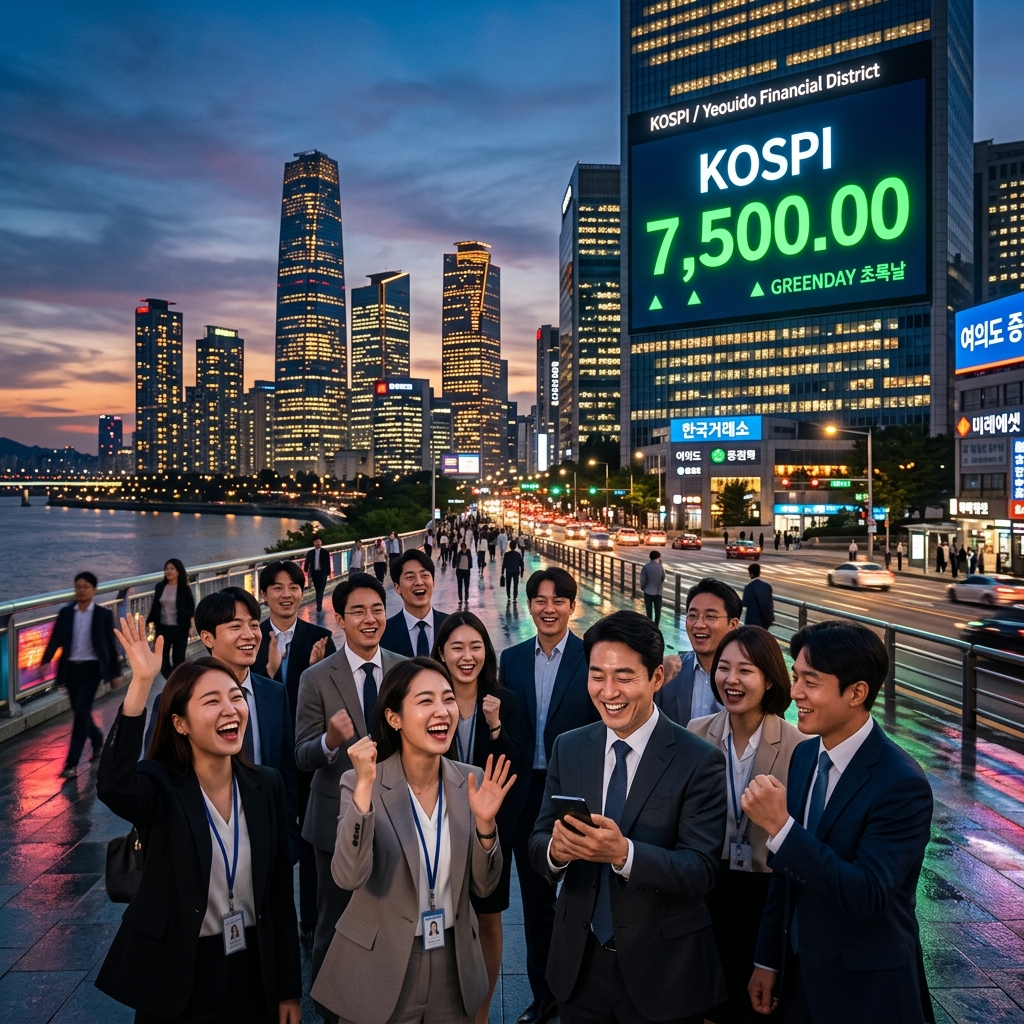 코스피 7,500포인트 시대 개막: 대한민국 증시의 역사적 고점 돌파와 향후 투자 전략