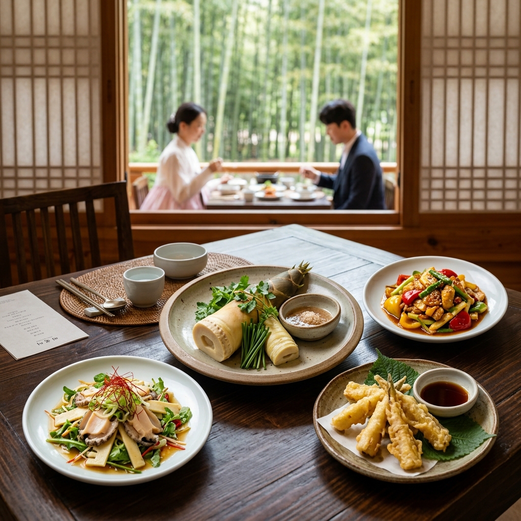 담양 죽순 요리 4선과 효능: 5월 제철 음식 죽순찜부터 전복 냉채까지 미식 리포트